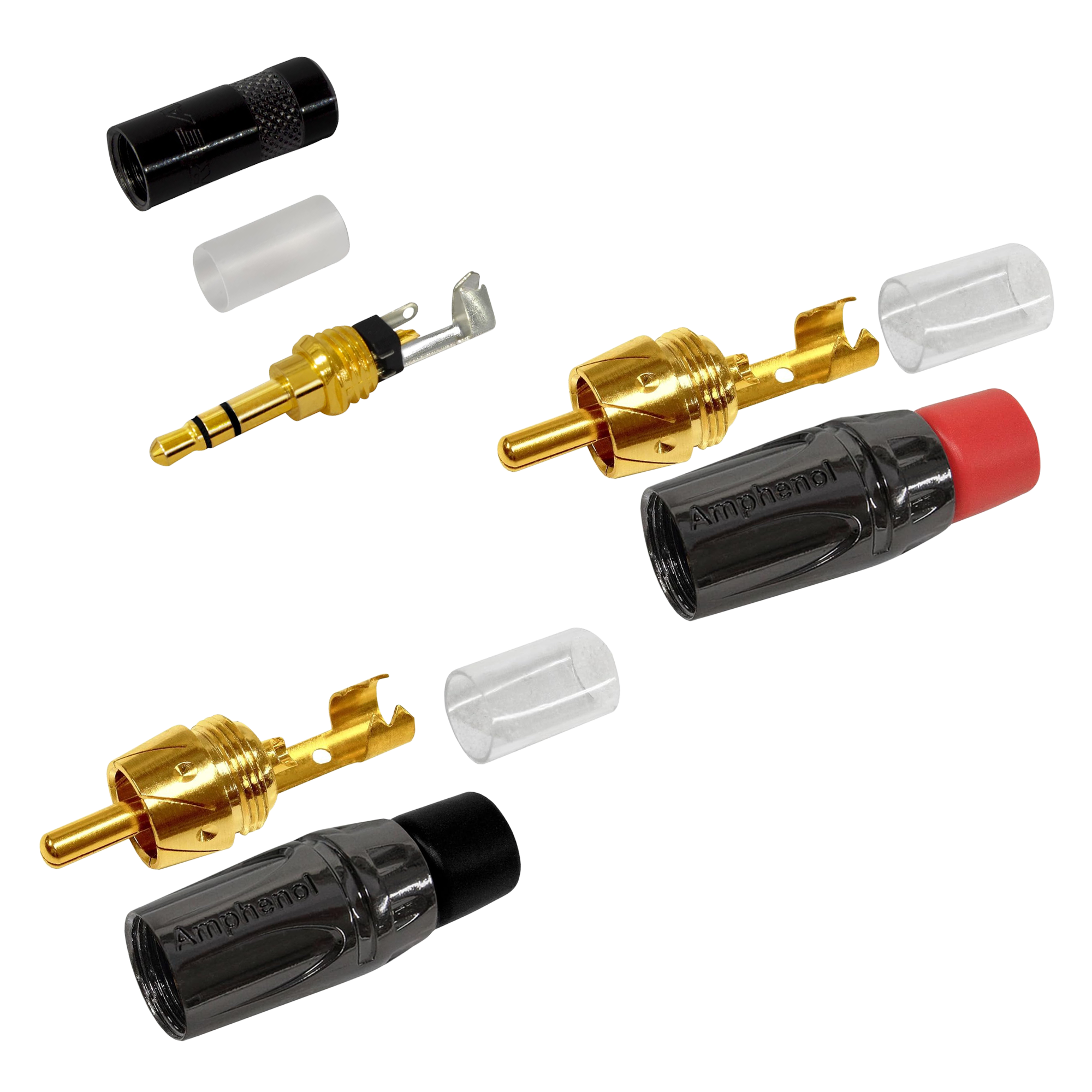 20 foot WBC Y cable with Mogami 2893 wire with Rean 3.5mm TRS and Amphenol ACPL-CRD / ACPL-CBK connectors - Image 3