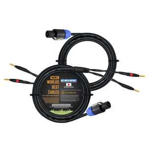 WBC 8 foot speaker cable using Canare 4S11 wire and Eminence banana and Neutrik NL2FX
