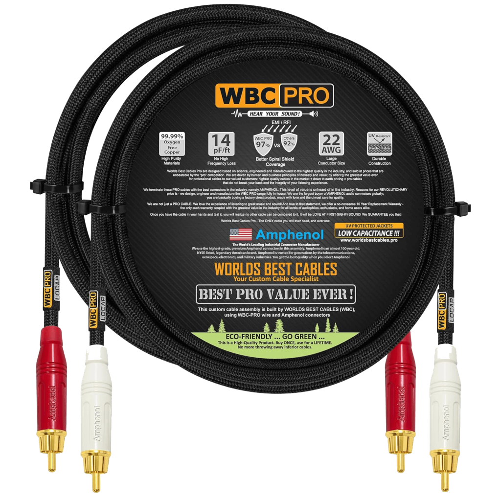 Worlds Best Cables Custom RCA cables