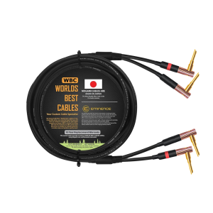 WBC Speaker cable with Mogami 3082 wire and Eminence Gold right-angled banana connectors