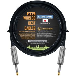 Canare 4S11 wire with Eminence TS connectors