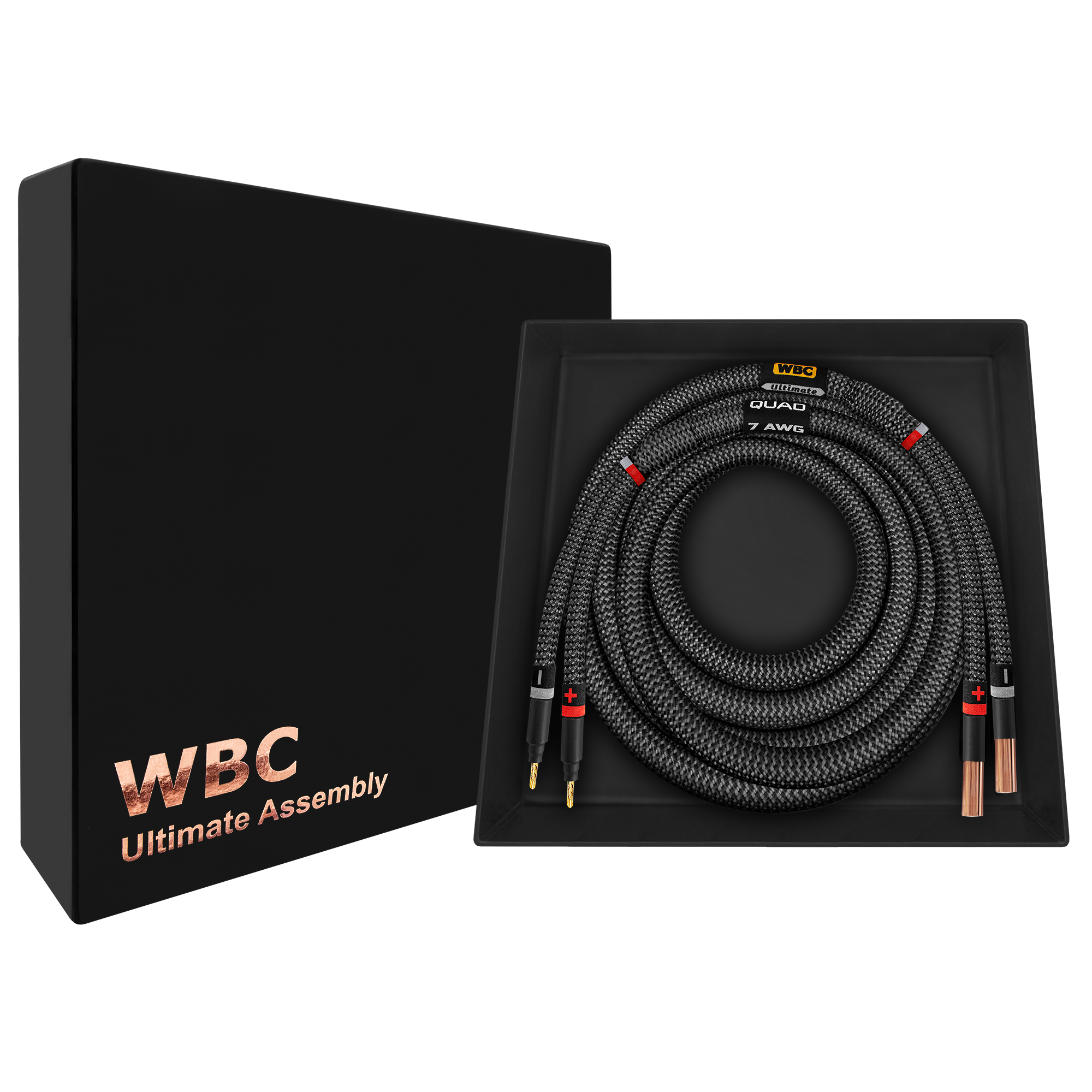 WBC-ULTIMATE-7AWG with eminence banana connectors and Eminence banana jacks