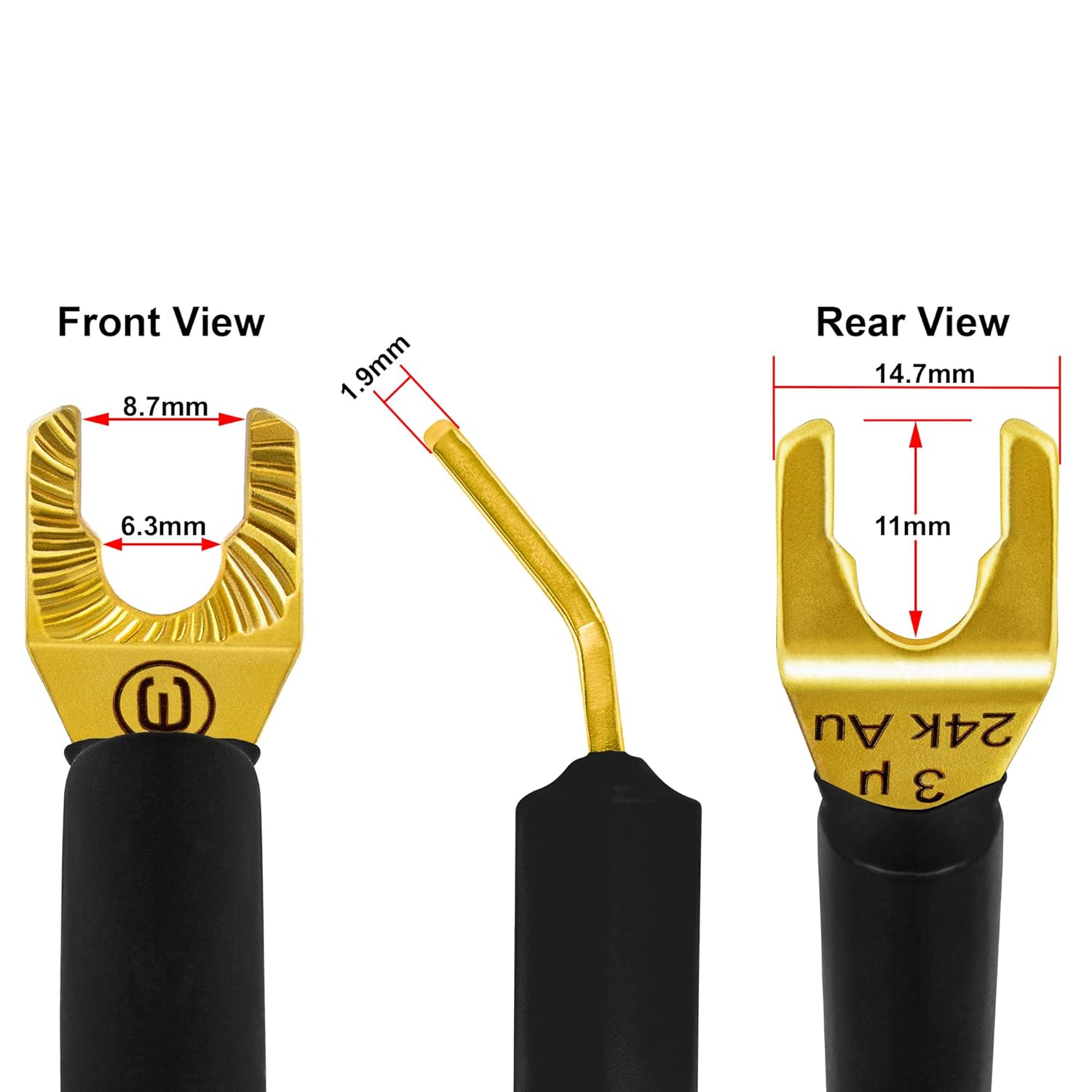 Eminence Gold Spade Connector