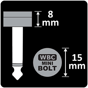 WBC MINI BOLT compact 8 millimeter profile and 15 millimeter body dimensions