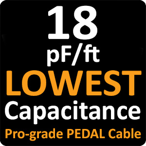 WBC-PRO-PEDAL 18 pF per foot ultra-low capacitance
