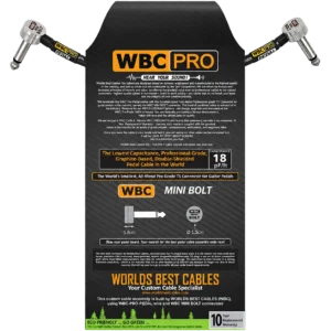 Guitar pedal patch cable – WBC-PRO-PEDAL with WBC MINI-BOLT connector