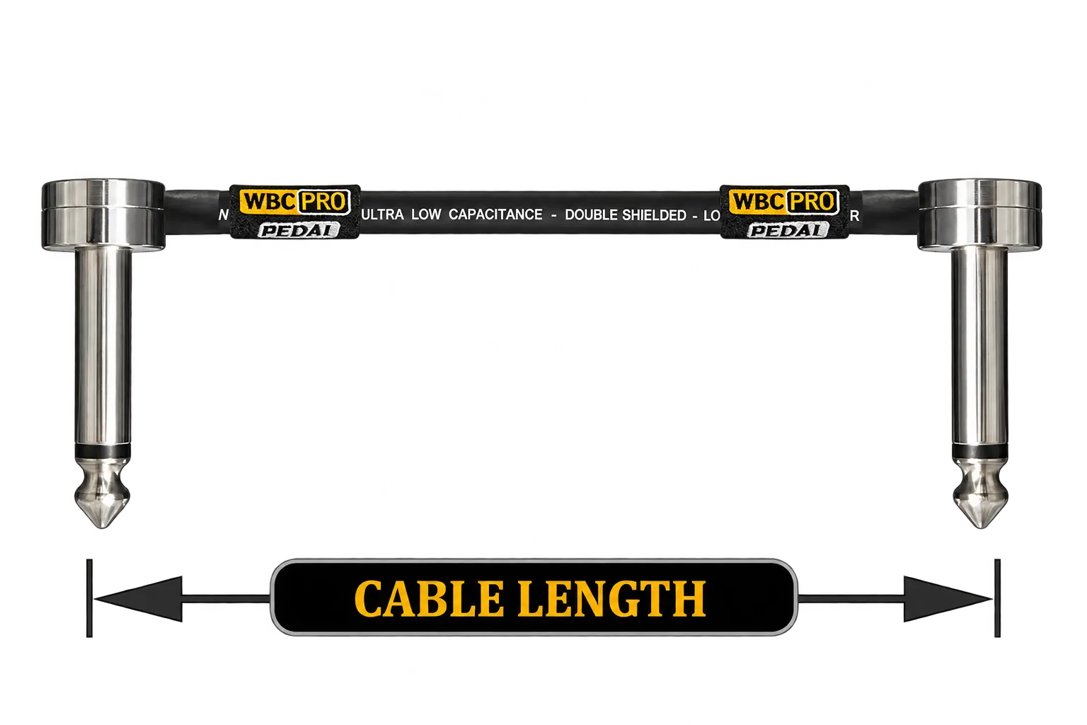WBC-PRO-PEDAL Guitar Pedal Patch Cable with WBC MINI-BOLT Nickel - Image 7